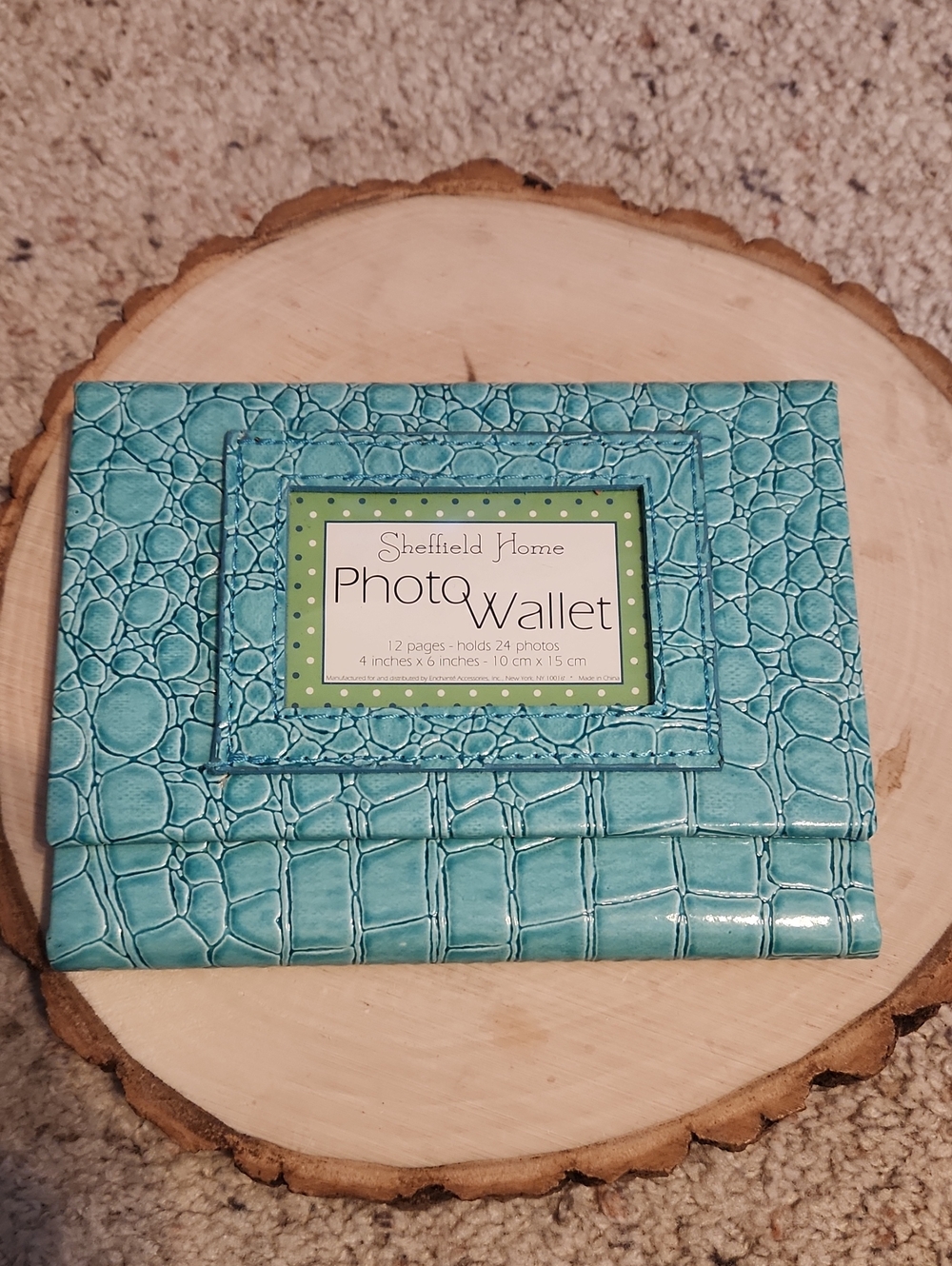 Sheffield Home Blue Photo Wallet